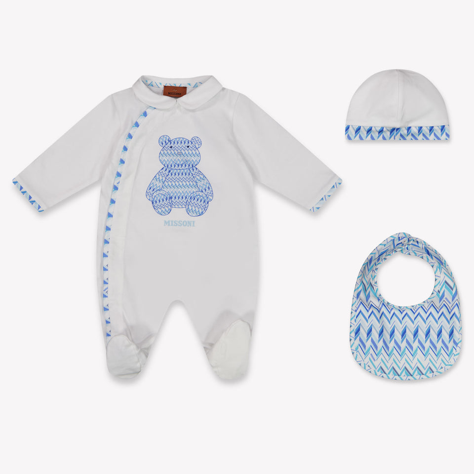 Missoni Baby Jongens Boxpakje In Wit