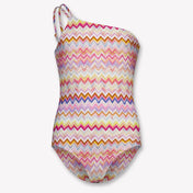 Missoni Kinder Meisjes Zwemkleding In Fuchsia