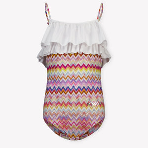 Missoni Kinder Meisjes Zwemkleding In Fuchsia