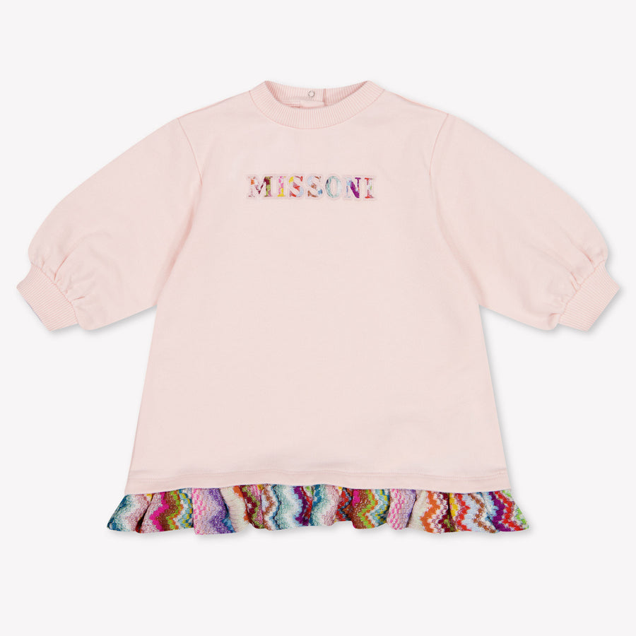 Missoni Baby Meisjes Jurk In Licht Roze
