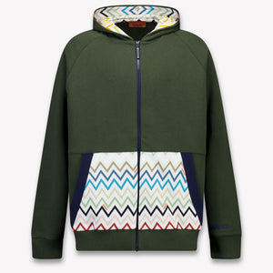 Missoni Kinder Jongens Vest In Donker Groen
