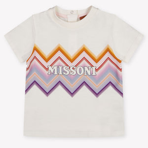 Missoni Baby Meisjes T-Shirt In Off White