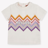 Missoni Baby Meisjes T-Shirt In Off White