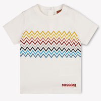 Missoni Baby Jongens T-Shirt In Off White