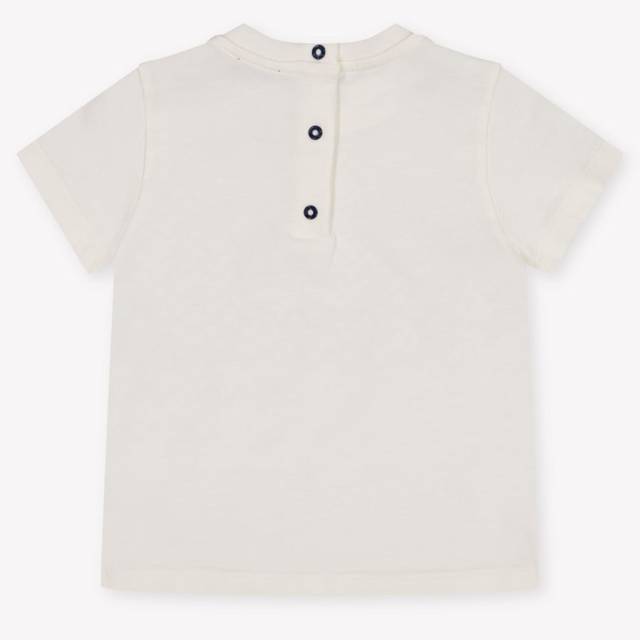 Missoni Baby Jongens T-Shirt In Off White
