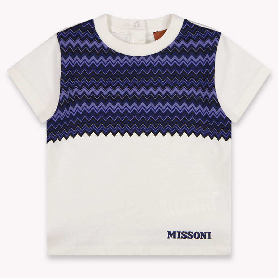 Missoni Baby Jongens T-Shirt In Off White