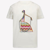 Missoni Kinder Meisjes T-Shirt In Off White