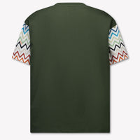 Missoni Kinder Jongens T-Shirt In Donker Groen