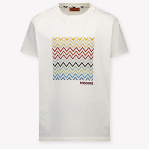 Missoni Kinder Jongens T-Shirt In Off White