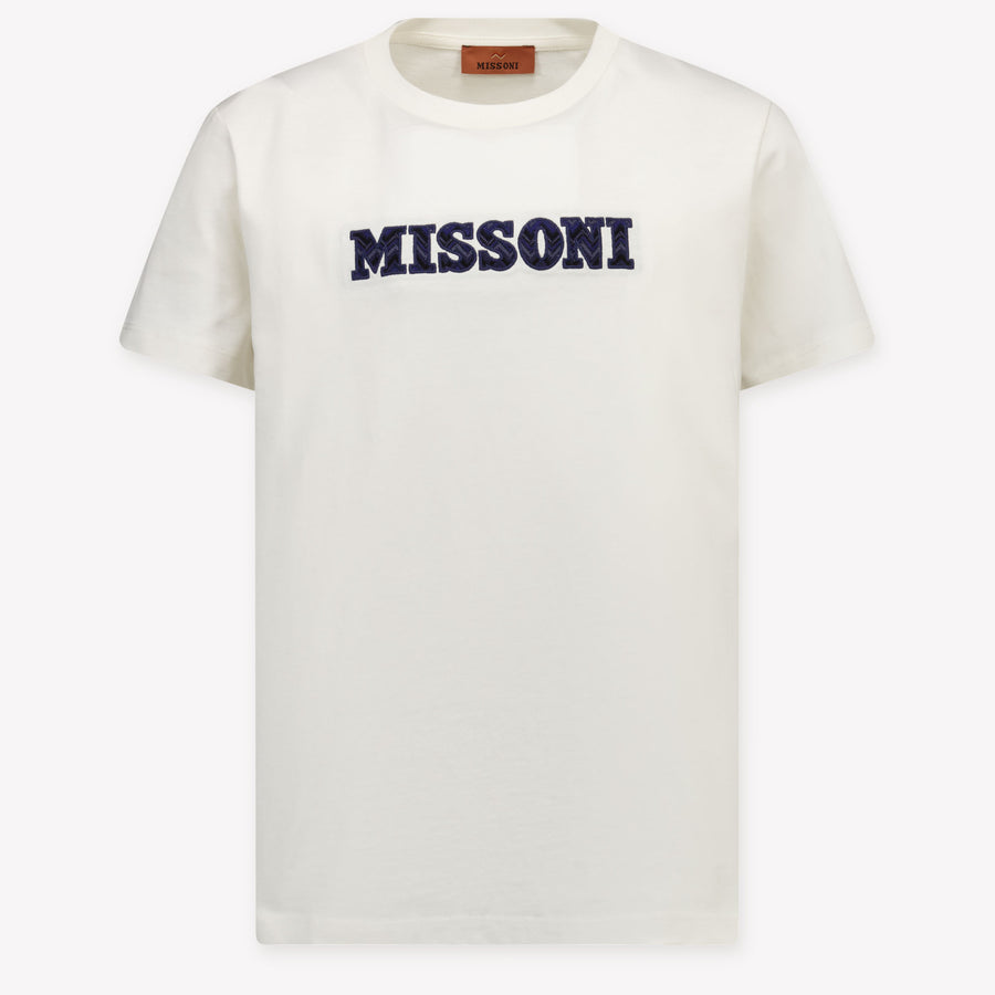 Missoni Kinder Jongens T-Shirt In Off White