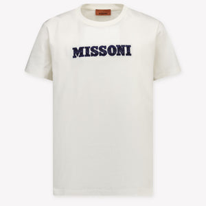 Missoni Kinder Jongens T-Shirt In Off White