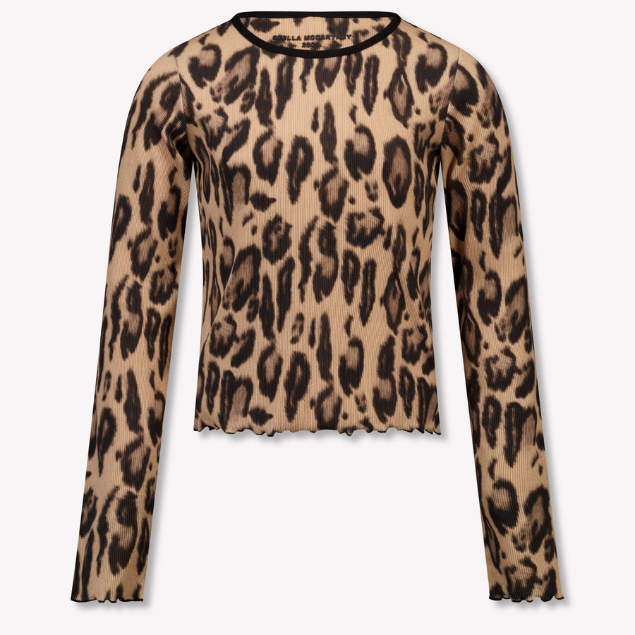 Stella McCartney Kinder Meisjes T-Shirt In Panter