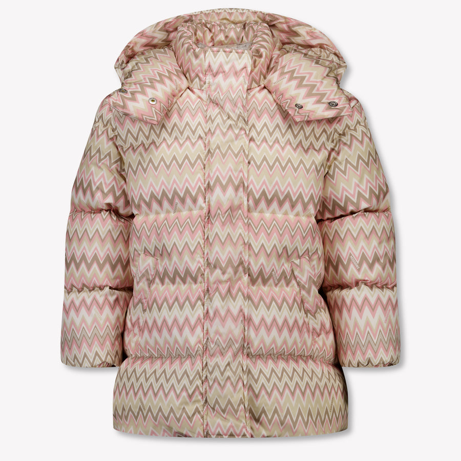 Missoni Kinder Meisjes Winterjas In Licht Roze