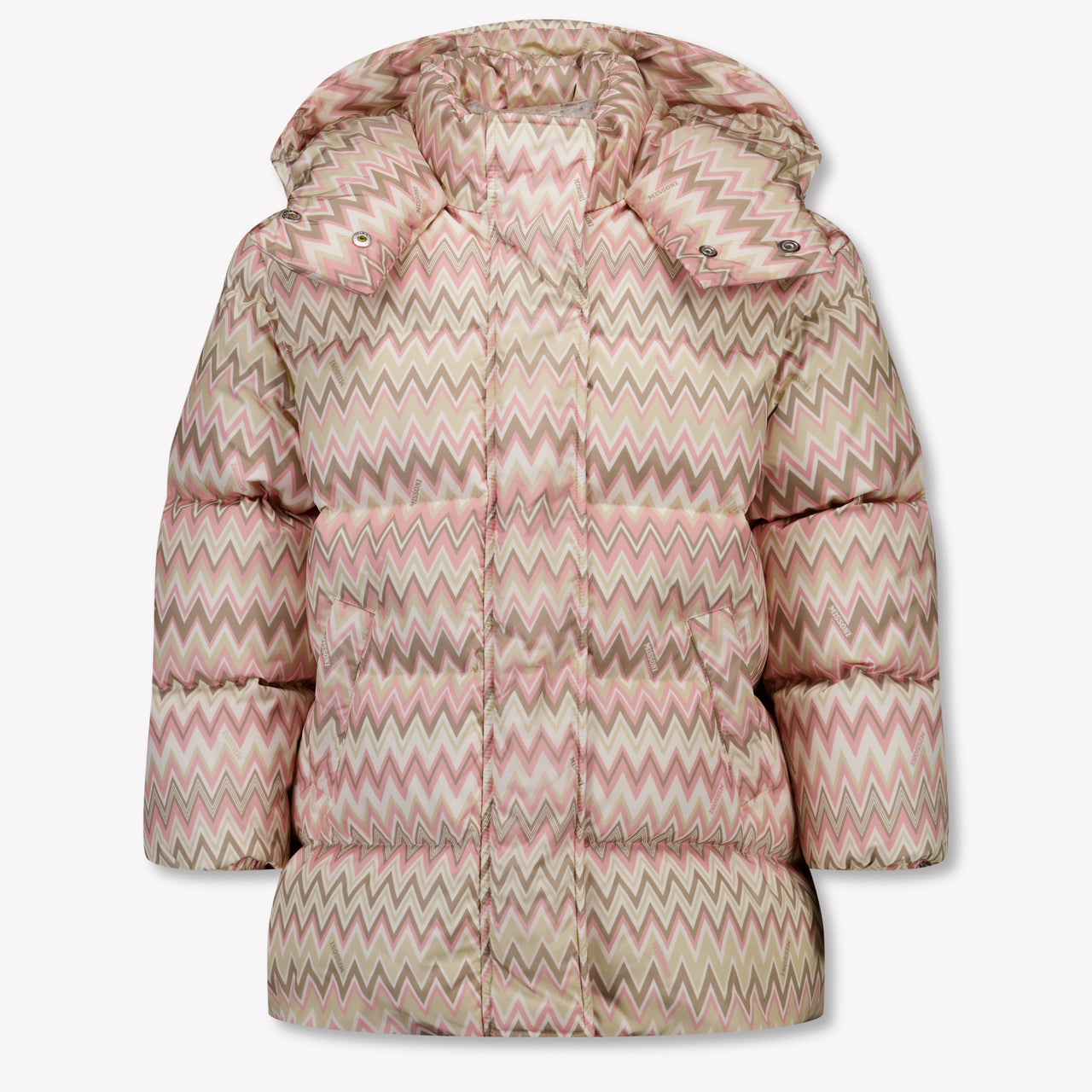 Missoni Kinder Meisjes Winterjas In Licht Roze