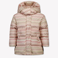 Missoni Kinder Meisjes Winterjas In Licht Roze