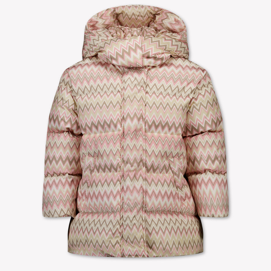 Missoni Kinder Meisjes Winterjas In Licht Roze