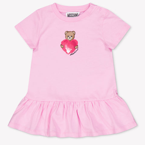 Moschino Baby Meisjes Jurk In Roze