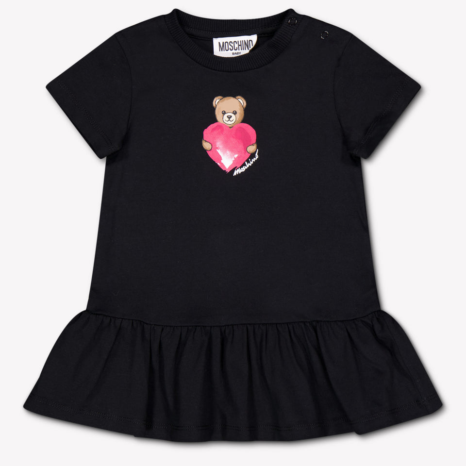 Moschino Baby Meisjes Jurk In Zwart