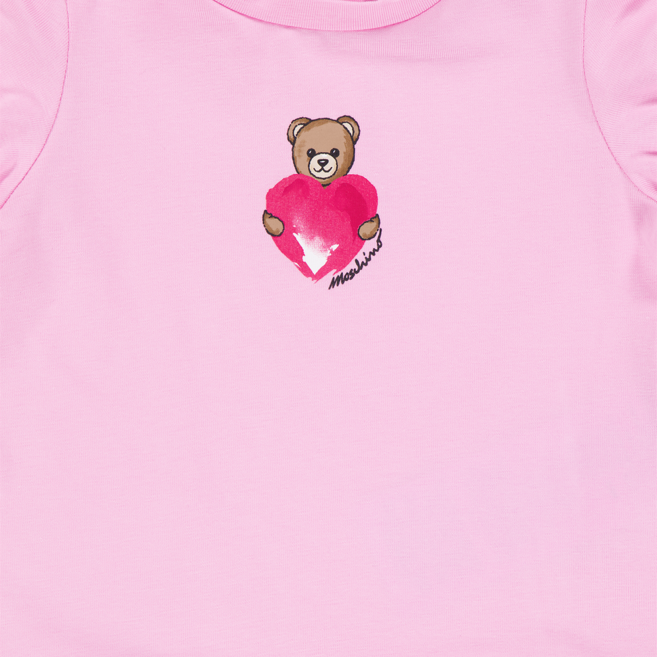 Moschino Baby Meisjes T-Shirt In Roze