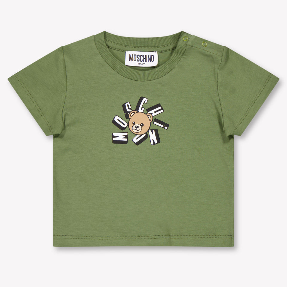 Moschino Baby Unisex T-Shirt In Army