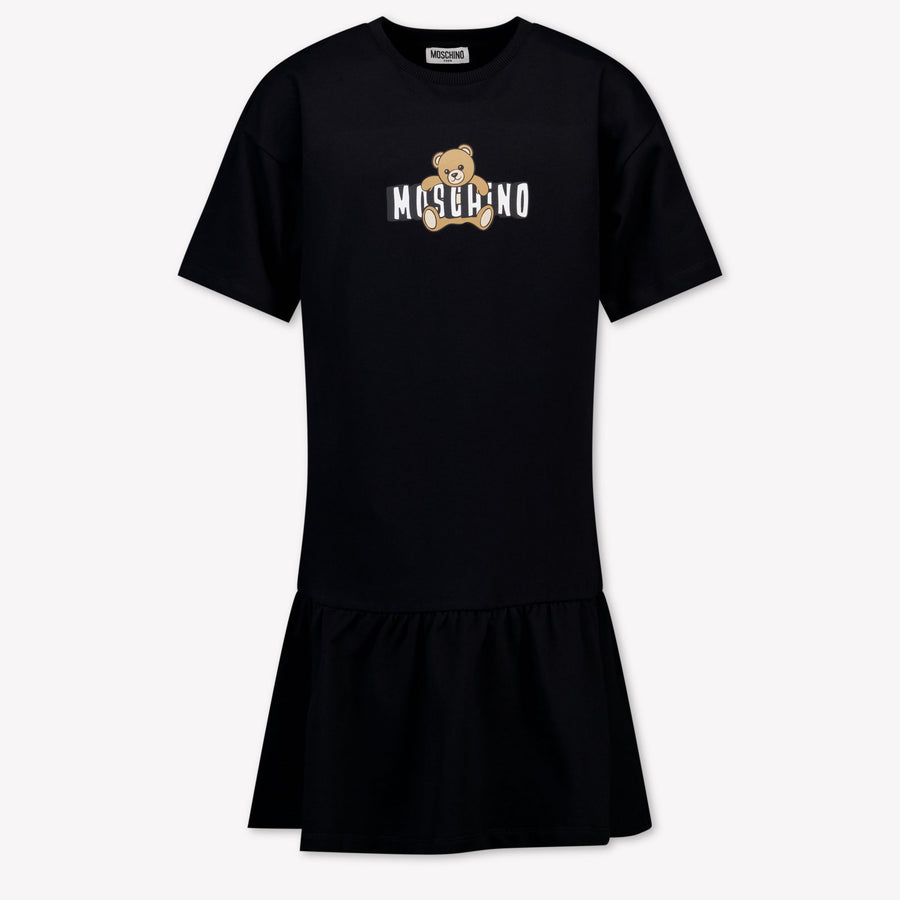 Moschino Kinder Meisjes Jurk In Zwart