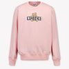 Moschino Kinder Unisex Trui In Licht Roze