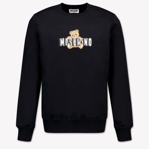 Moschino Kinder Unisex Trui In Zwart