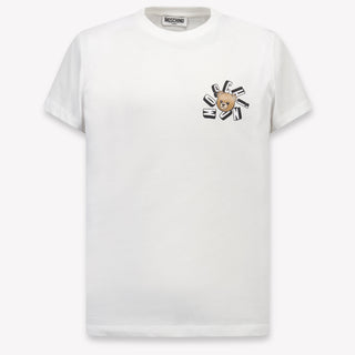 Moschino Kinder Jongens T-Shirt In Wit