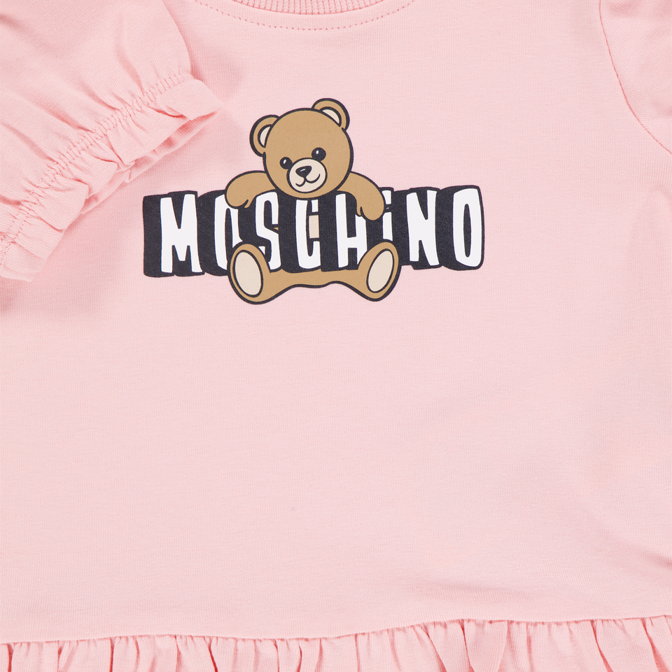 Moschino Baby Meisjes Jurk In Licht Roze