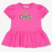Moschino Baby Meisjes Jurk In Fuchsia