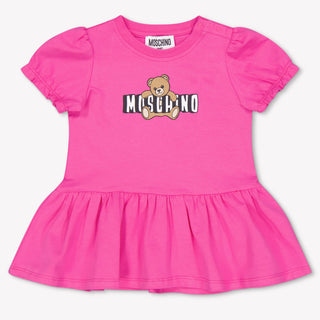 Moschino Baby Meisjes Jurk In Fuchsia
