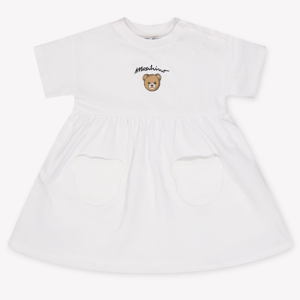 Moschino Baby Meisjes Jurk In Wit