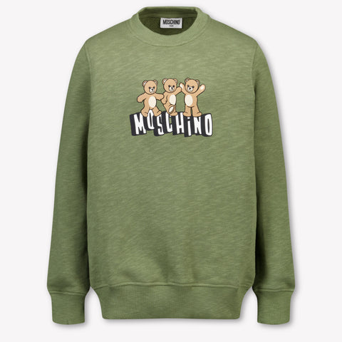 Moschino Kinder Unisex Trui In Army