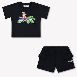 Moschino Baby Jongens Setje In Zwart