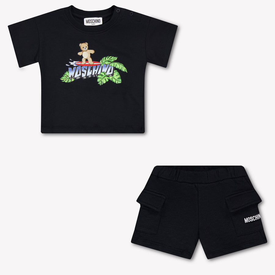 Moschino Baby Jongens Setje In Zwart