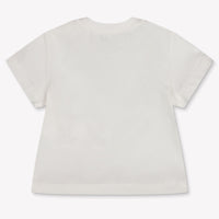 Moschino Baby Unisex T-Shirt In Off White