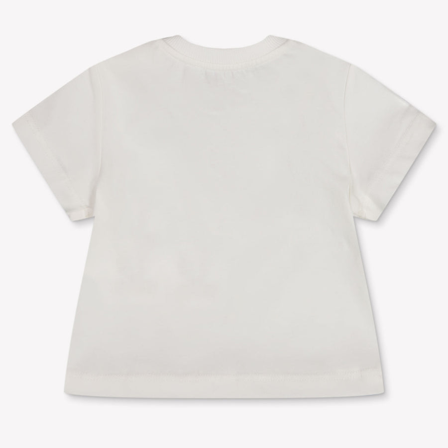 Moschino Baby Unisex T-Shirt In Off White