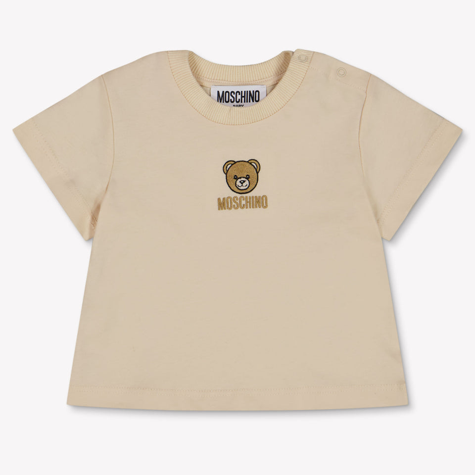 Moschino Baby Unisex T-Shirt In Beige
