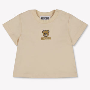 Moschino Baby Unisex T-Shirt In Beige