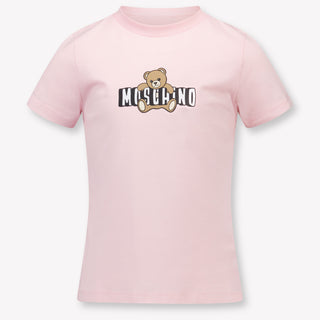 Moschino Kinder Unisex T-Shirt In Licht Roze