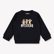 Moschino Baby Unisex Trui In Zwart