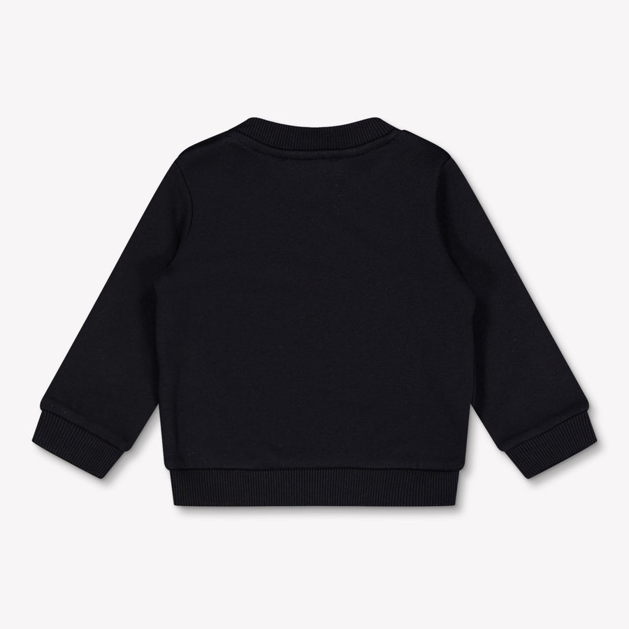 Moschino Baby Unisex Trui In Zwart