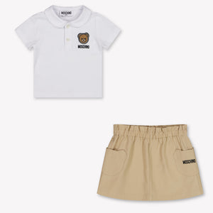 Moschino Baby Meisjes Setjes in Beige
