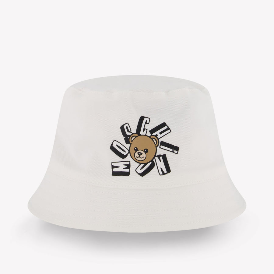 Moschino Baby Unisex Hoed In Wit