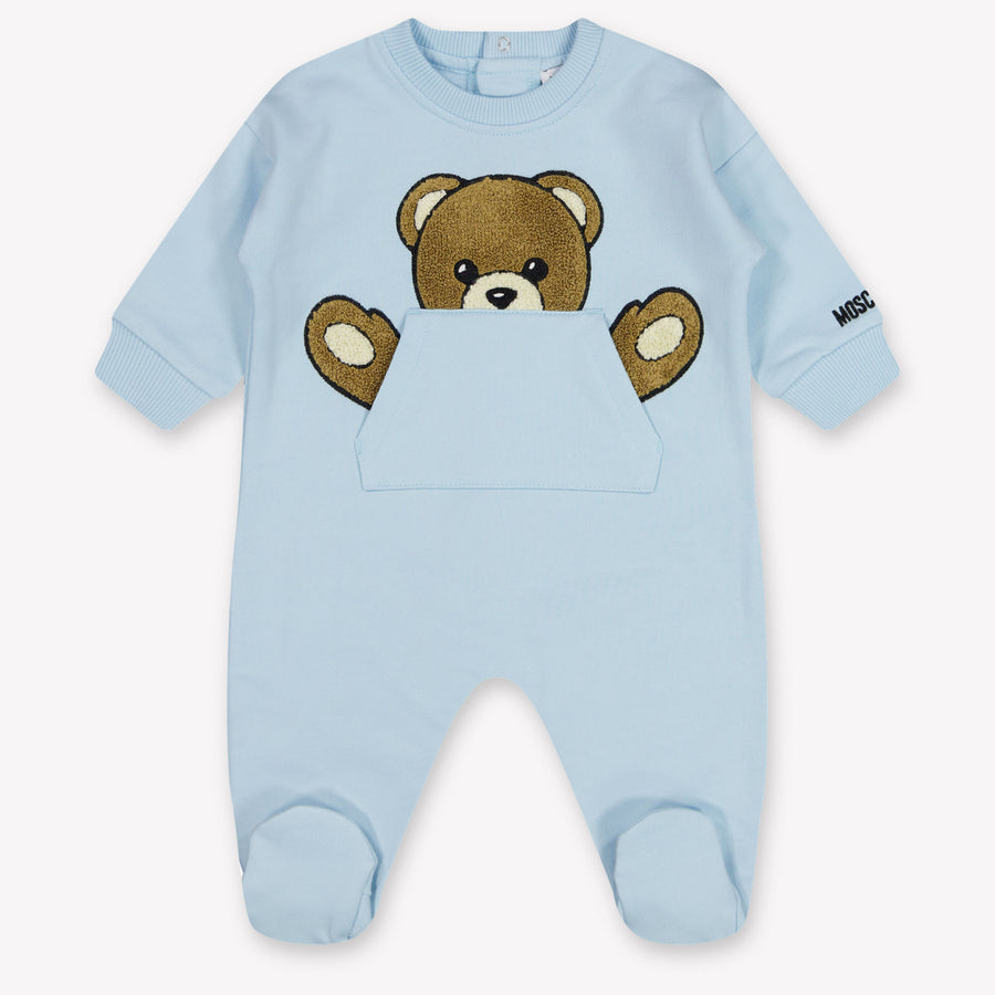 Moschino Baby Unisex Boxpakje In Licht Blauw