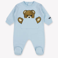 Moschino Baby Unisex Boxpakje In Licht Blauw