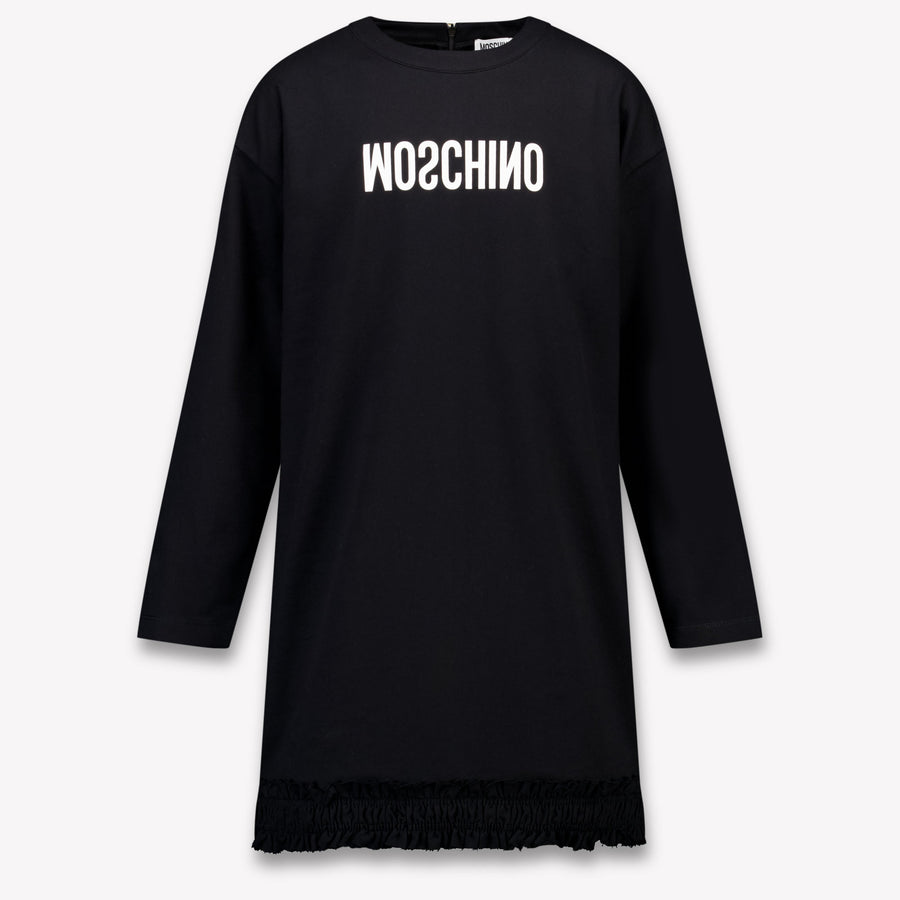 Moschino Kinder Meisjes Jurk In Zwart