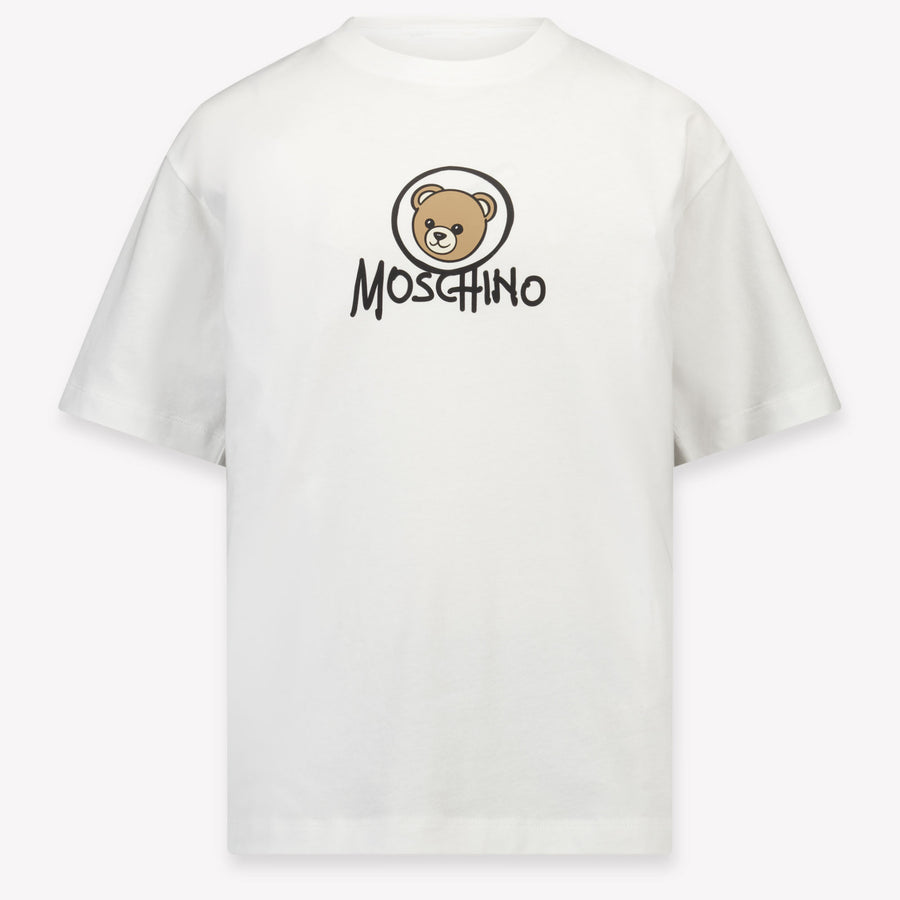 Moschino Kinder Jongens T-Shirt In Wit