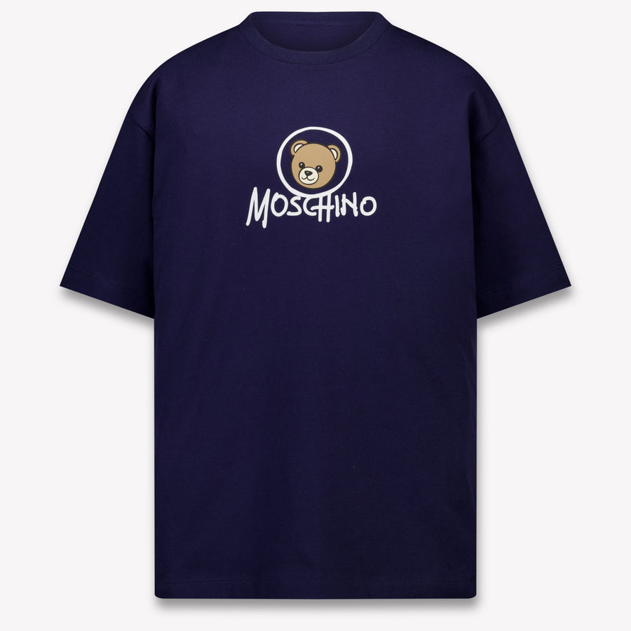 Moschino Kinder Jongens T-Shirt In Navy