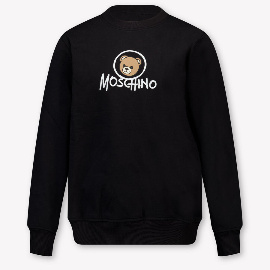 Moschino Kinder Unisex Trui In Zwart